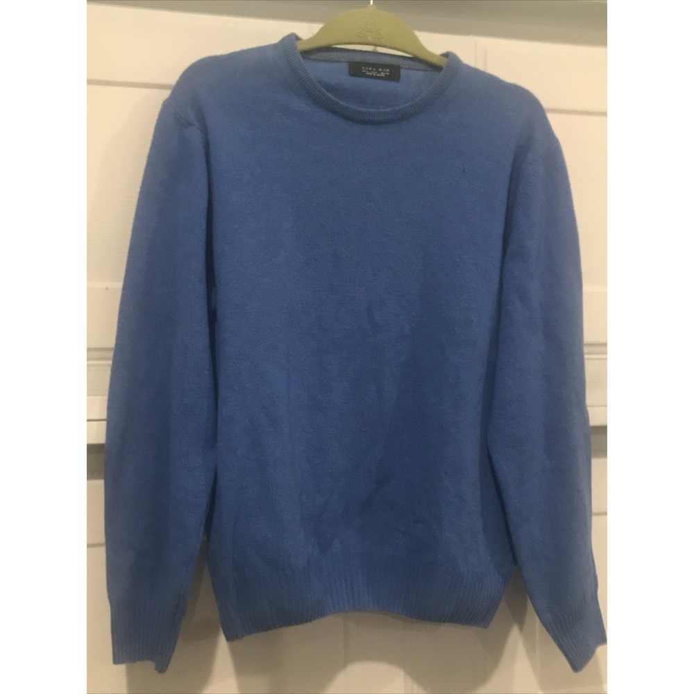 ZARA Mens Blue Sweater Long Sleeve Large
